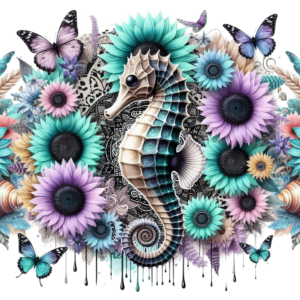 Seahorse Snow Globe Wrap