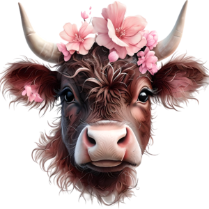 Pastel Pink Cow