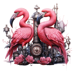 Steampunk Flamingo