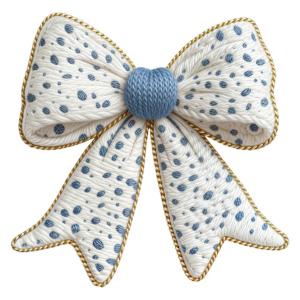 Blue Easter Bow