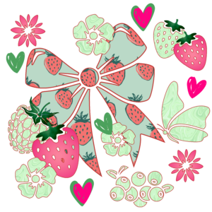 Strawberry and Bow