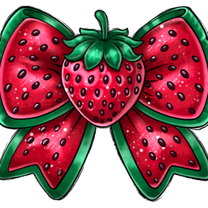 Coquette Strawberry Bow