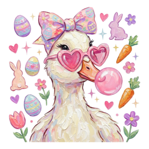 Brushstroke Bubble Gum Goose