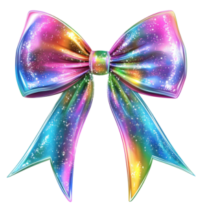 Tye Dye Sparkle Bow