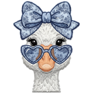 Denim Bow Goose