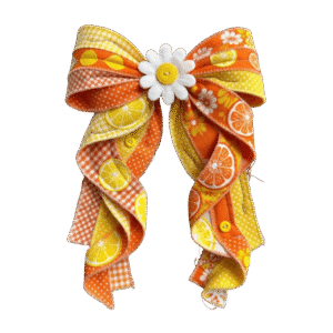 Orange Slice Bow