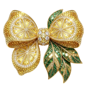 Sequin Lemon Bow