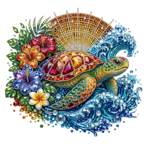 Rhinestone Turtle 3