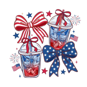 USA Bows and Ice Coffee