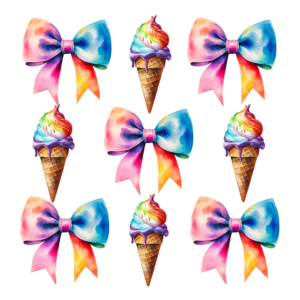 Ice Cream and Bows