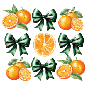 Oranges and Bow Element Sheet