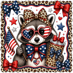 Patriotic Racoon
