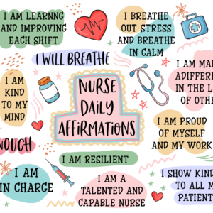 Nurse Daily Affirmations Snow Globe Wrap