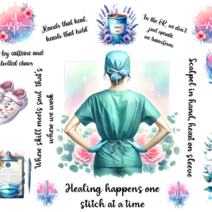 Nurse Snow Globe Wrap