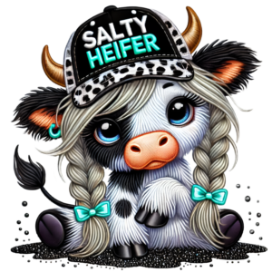 Cow Print Salty Heifer