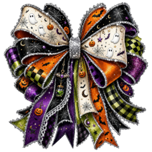Coquette Halloween Bow