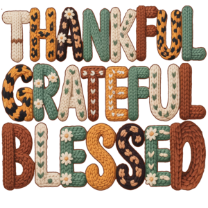 Thankful Grateful Blessed Patchwork