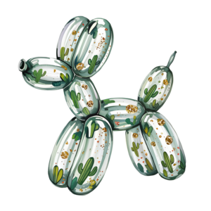 Cactus Balloon Dog