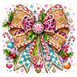 Gingerbread Christmas Bow