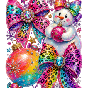 Leopard Print Snowman