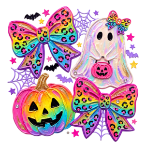 Paint Brushed Colorful Ghost