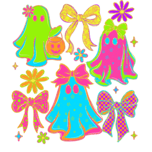 Neon Ghost and Bows